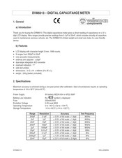 Velleman components DVM6013 Handbuch