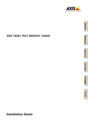 Axis T8081 Installationsanleitung