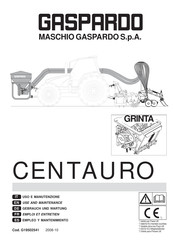Gaspardo CENTAURO series Gebrauch Und Wartung