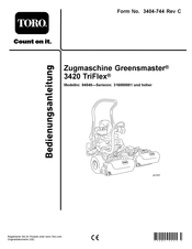 Toro Greensmaster 3420 TriFlex Bedienungsanleitung