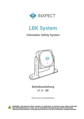 Inxpect LBK System Betriebsanleitung