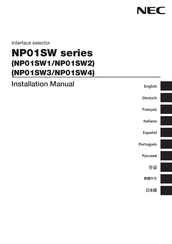 NEC NP01SW1 Installationsanleitung