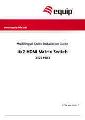 Equip 33271903 Kurzanleitung Zur Installation