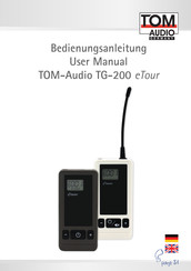 Tom Audio TG-200 eTour Bedienungsanleitung