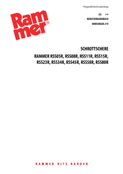 RAMMER RSS58R Benutzerhandbuch