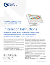 Color Kinetics ColorBlast Powercore gen4 Installationsanweisungen