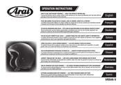 Arai Helmet URBAN-V Anleitung
