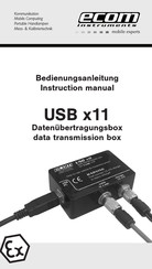 Ecom Instruments USB x11 Bedienungsanleitung