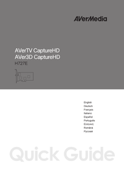 Avermedia AVerTV CaptureHD H727E Kurzanleitung