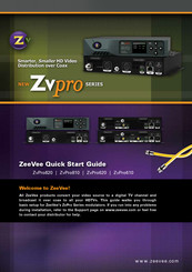 ZeeVee ZvPro Serie Bedienungsanleitung