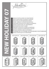 Novellini NEW HOLIDAY S2F100 Aufbau-, Gebrauchs- Und Wartungsanleitung
