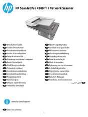 HP ScanJet Pro 4500 fn1 Installationshandbuch