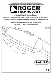 Roger Technology R20 Serie Anweisungen Und Hinweise Für Den Installateur