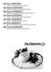 De Dietrich DOE3910 Einbau- Und Wartungsanleitung