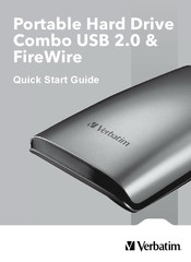 Verbatim Combo USB 2.0 & FireWire Kurzanleitung