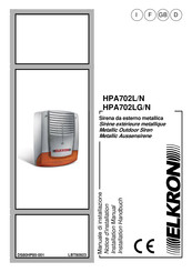 Elkron HPA702N Installationshandbuch