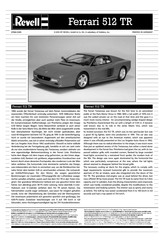 REVELL Ferrari 512 TR Montageanleitung