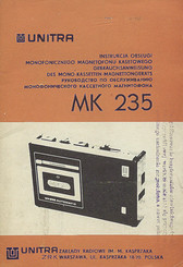 Unitra MK 235 Gebrauchsanweisung