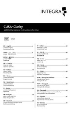 Integra CUSA Clarity Bedienungsanleitung