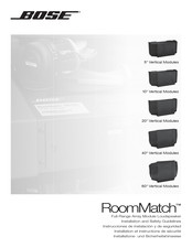 Bose RoomMatch RM7020 Installations- Und Sicherheitshinweise