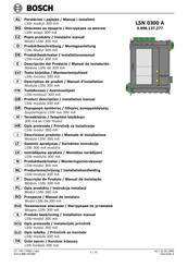 Bosch LSN 1500 A Produktbeschreibung / Montageanleitung