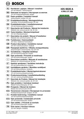 Bosch IOS 0020 A Produktbeschreibung / Montageanleitung