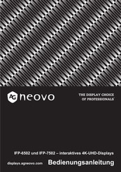 AG Neovo IFP-6502 Bedienungsanleitung