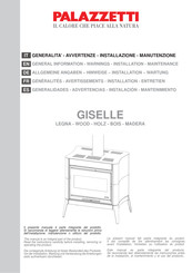 Palazzetti Giselle Allgemeine Angaben-Hinweise-Installation-Wartung