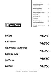 Vetus WH55C Bedienungshandbuch Und Einbauanleitung