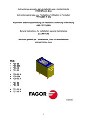 Fagor FG9-05 Bedienungsanleitung