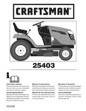 Craftsman 25403 Anleitungshandbuch
