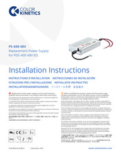 Color Kinetics PS-600 48V Installationsanweisungen