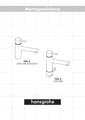HANSGROHE Talis S 32855 Serie Montageanleitung