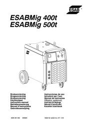 ESAB ESABMig 500t Betriebsanweisung