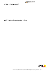 Axis T94H01P Installationsanleitung