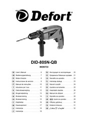 Defort DID-805N-QB Bedienungsanleitung