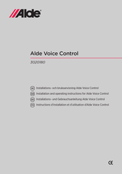 Alde Voice Control 3020180 Installations- Und Gebrauchsanleitung