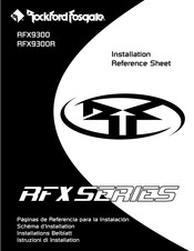 Rockford Fosgate RFX9300 Installations Beiblatt