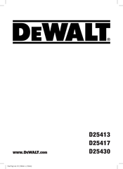DeWalt D25417 Bedienungsanleitung