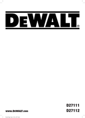 DeWalt D27112 Originalanweisungen