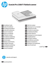 HP ScanJet Pro 2500 f1 Installationshandbuch