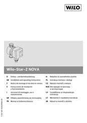 Wilo Star-Z NOVA A,
Star-Z NOVA C Einbau- Und Betriebsanleitung