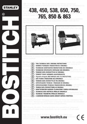 Bostitch 765 Technische Gerätedaten