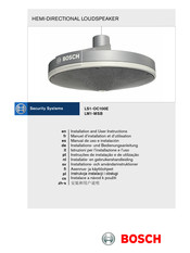 Bosch Security Systems LM1-MSB Installations- Und Bedienungsanleitung