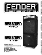 Fender Bassman 115 Bedienungsanleitung