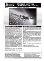 REVELL SpaceShipTwo & WhiteKnightTwo Bedienungsanleitung