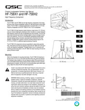 QSC HF-75BX1 Benutzerhandbuch
