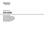 Denon Professional DN-500R Kurzinstallationsanleitung