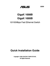 Asus GigaX 1008B Schnellstartanleitung