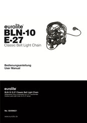 EuroLite E27 Strobe Bedienungsanleitung